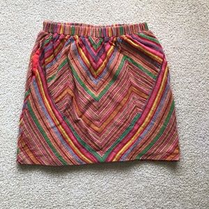 Multicolor Mini Skirt